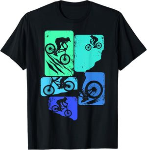 Mountain Bike Downhill Biker MTB Boys Children T-Shirt - T-Shirt | Black