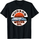 Retro Vintage Gas Station Hudson Motor Oil Car Bikes Garage T-Shirt - T-Shirt | Black
