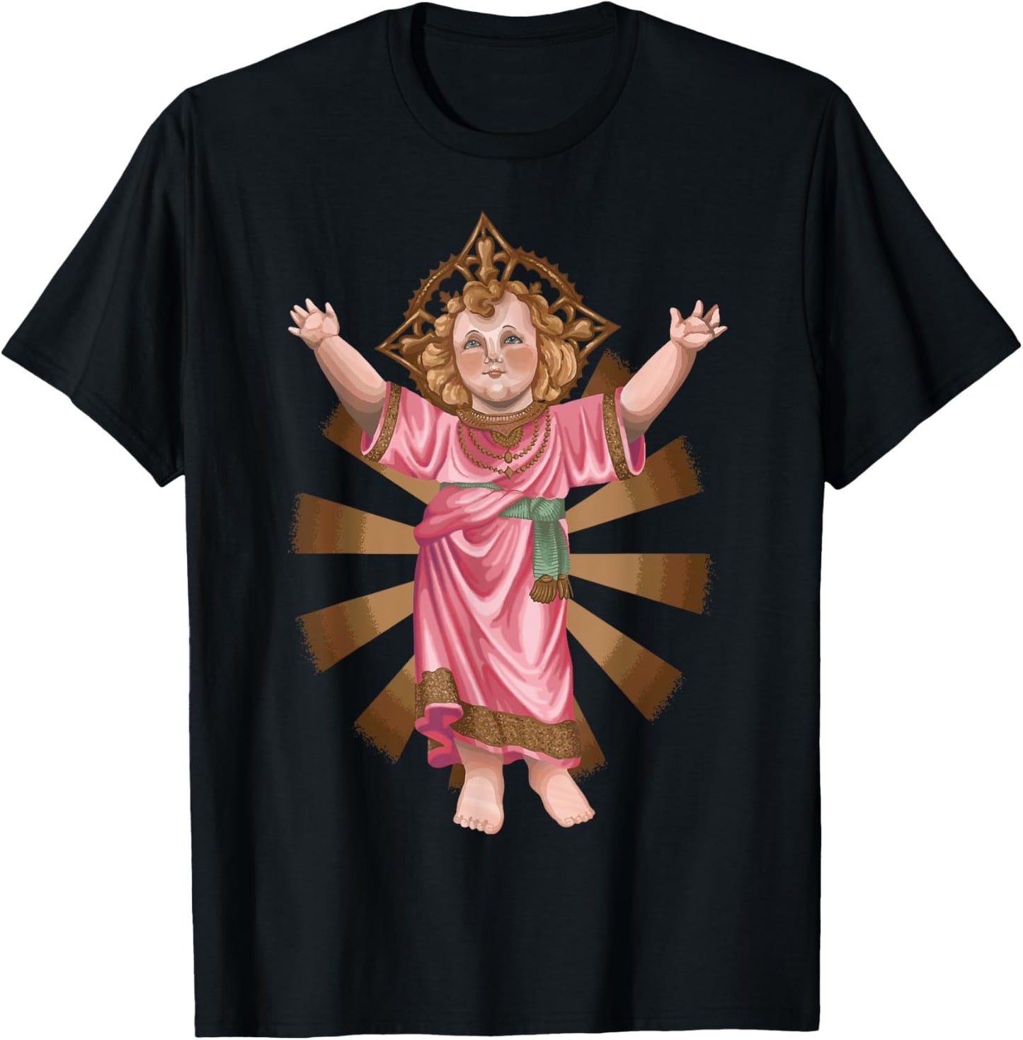 Divino Nino Jesus Catholic T-Shirt - T-Shirt | Black