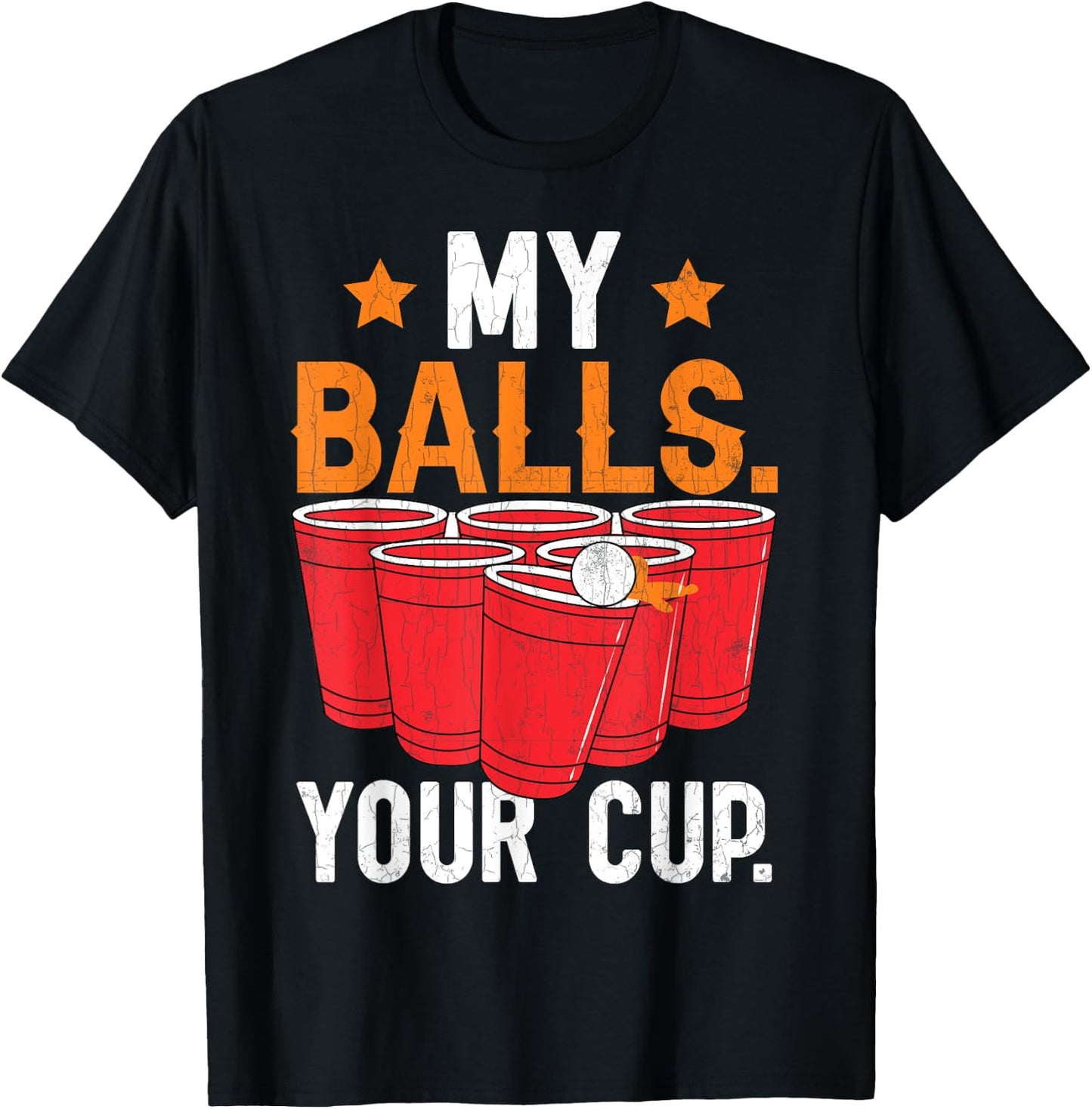 Adorable Beer Pong Funny Sports Lover Player Coach Graphic T-Shirt - T-Shirt | Black