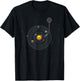 Solar System Vinyl Record T-Shirt - T-Shirt | Black