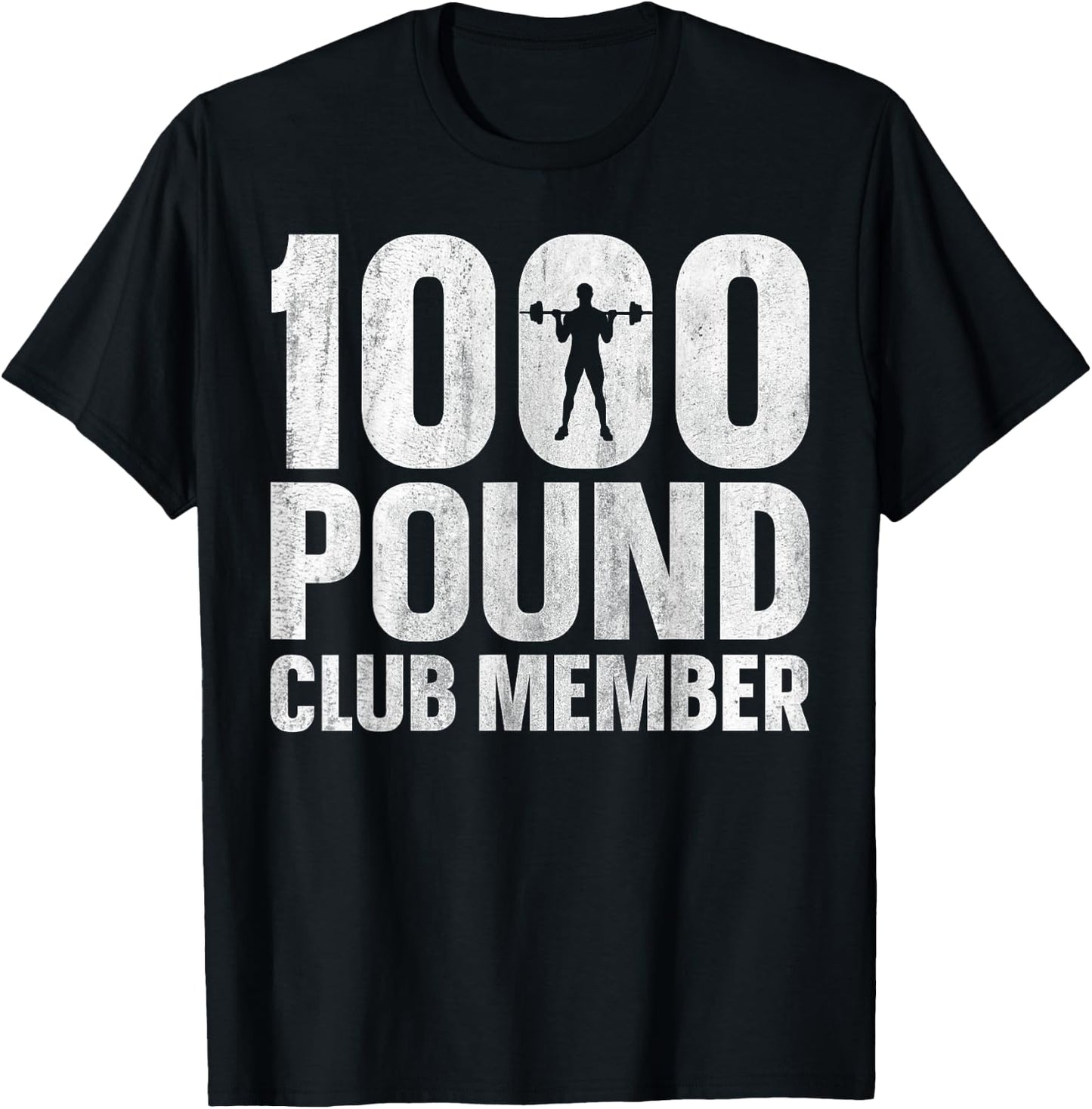 1000 Pound Club Member T-Shirt - T-Shirt | Black