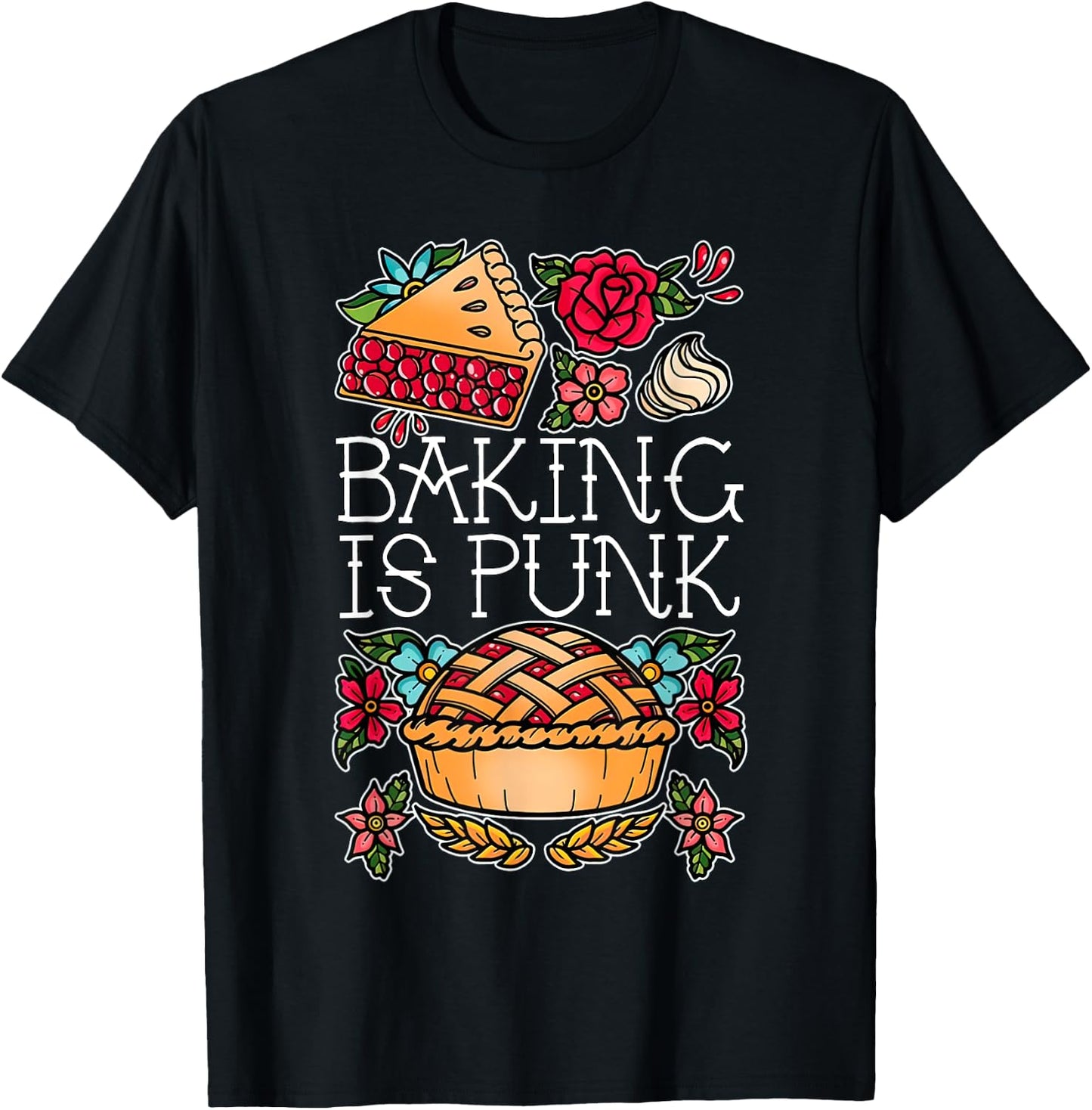 Baking Is Punk T-Shirt - T-Shirt | Black