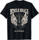 Muscle Shoals Alabama Vintage Guitar Wings T-Shirt - T-Shirt | Black