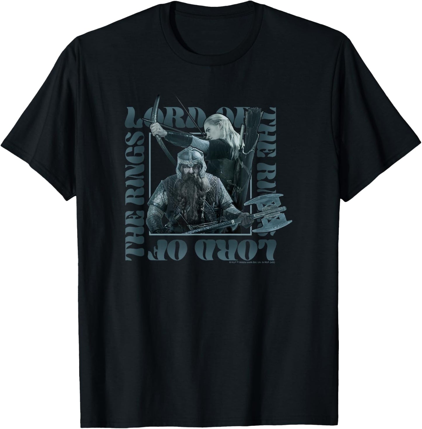 The Lord of The Rings The Return of The King Legolas & Gimli T-Shirt - T-Shirt | Black