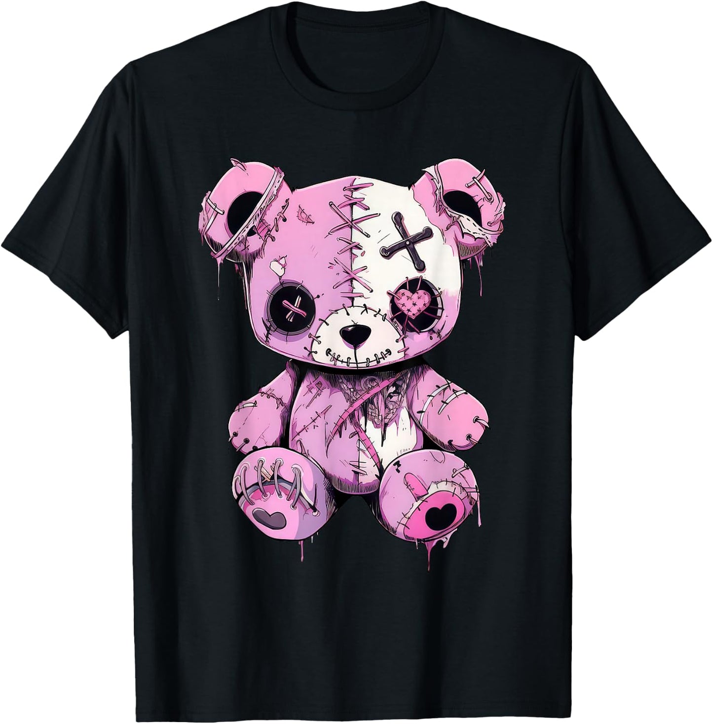 Pastel Goth Design Graphic Women Men Anime Kawaii T-Shirt - T-Shirt | Black
