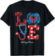 Love Dialysis Nurse Happy 4th Of July Independence Day Men T-Shirt - T-Shirt | Black