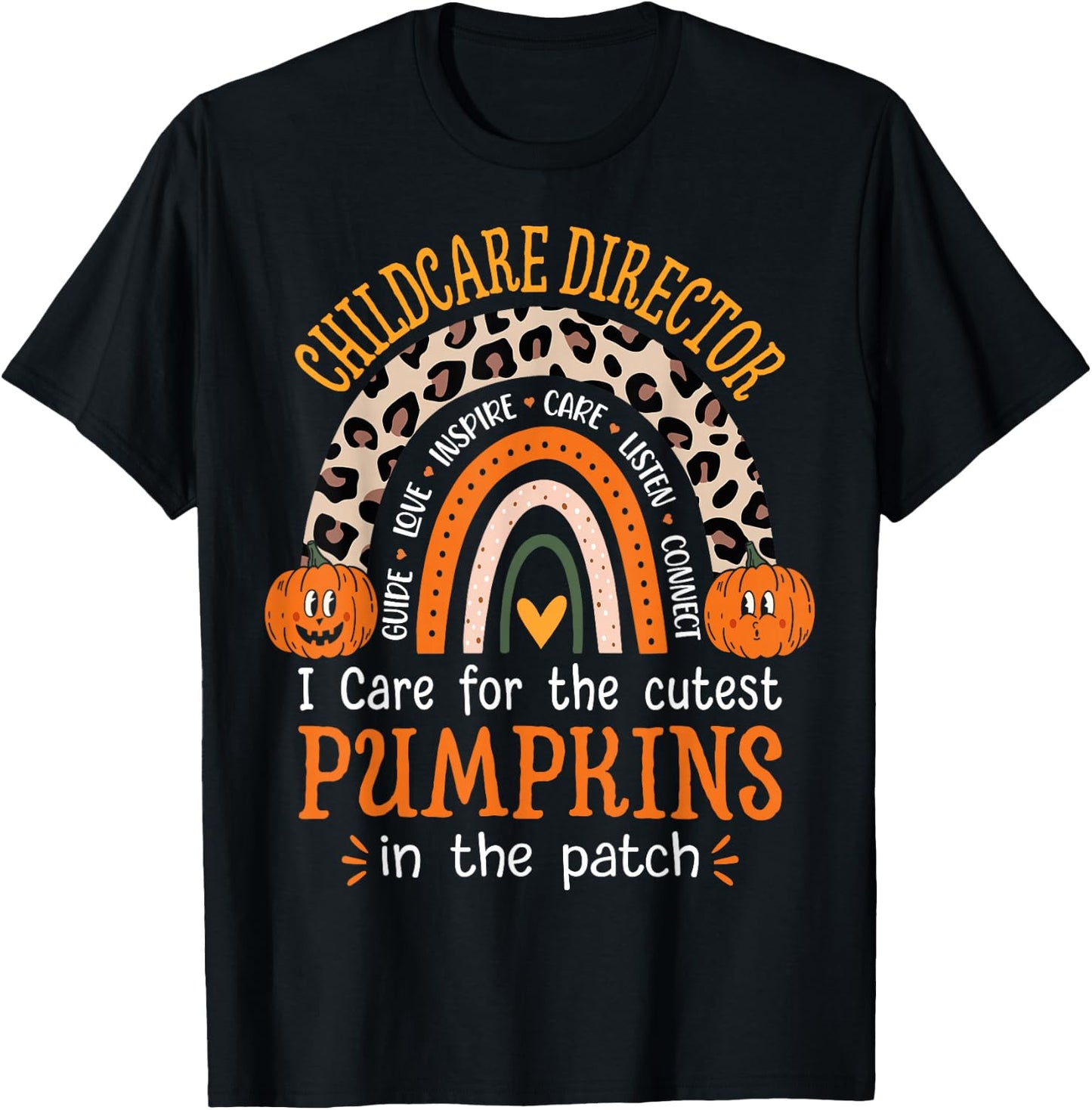 Childcare Director Funny Halloween Daycare T-Shirt - T-Shirt | Black