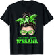Non-Hodgkin's Lymphoma Warrior Messy Bun T-Shirt - T-Shirt | Black