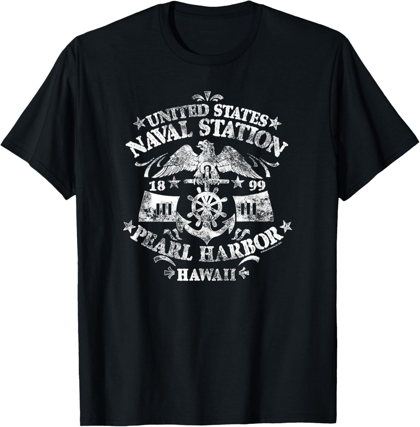 United States Naval Station Pearl Harbor Hawaii T-Shirt - T-Shirt | Black