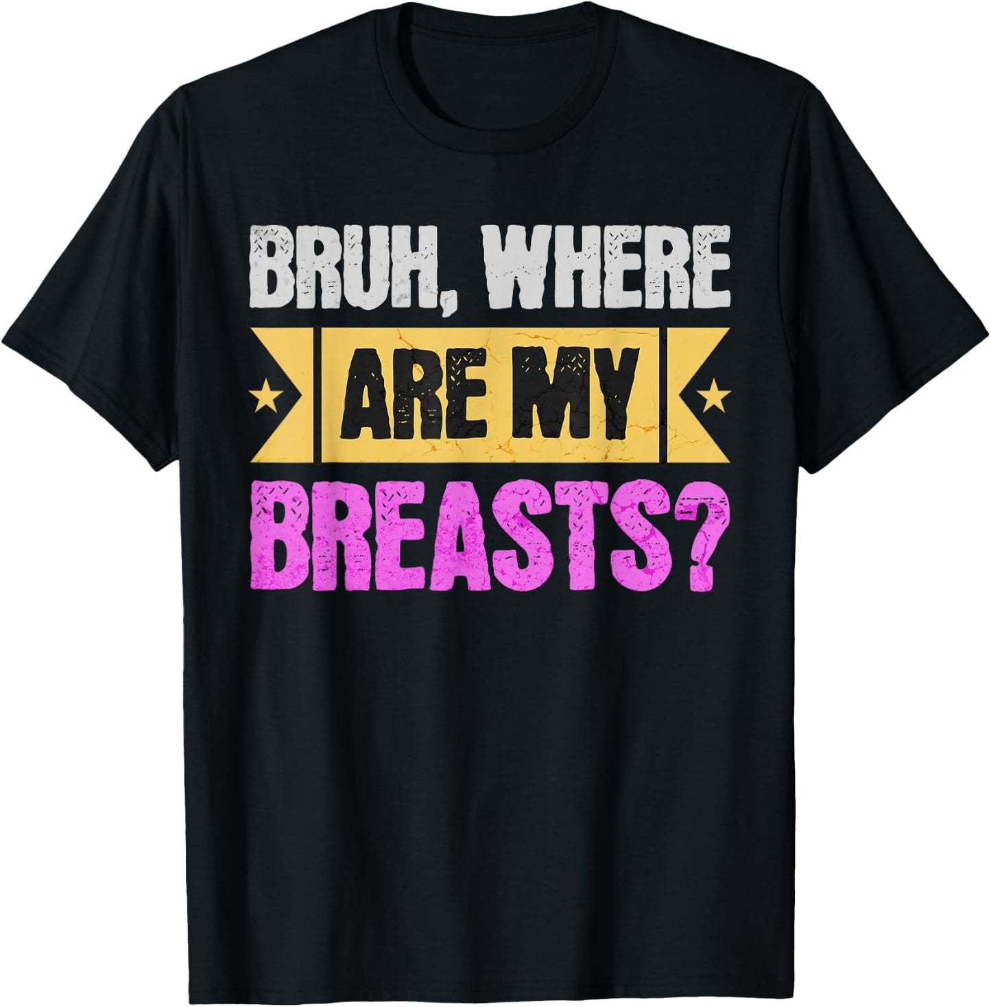 Funny Mastectomy And Breast Reduction Surgery T-Shirt - T-Shirt | Black