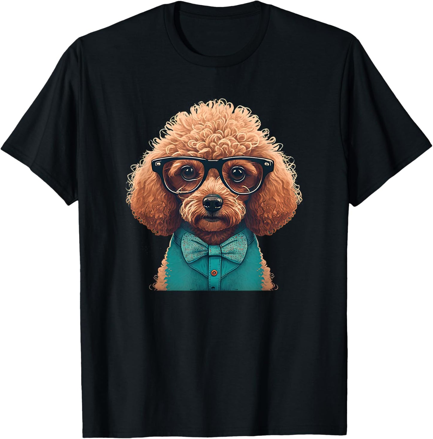 Funny Poodle Dog Miniature Poodle Toy Poodle Hipster T-Shirt - T-Shirt | Black