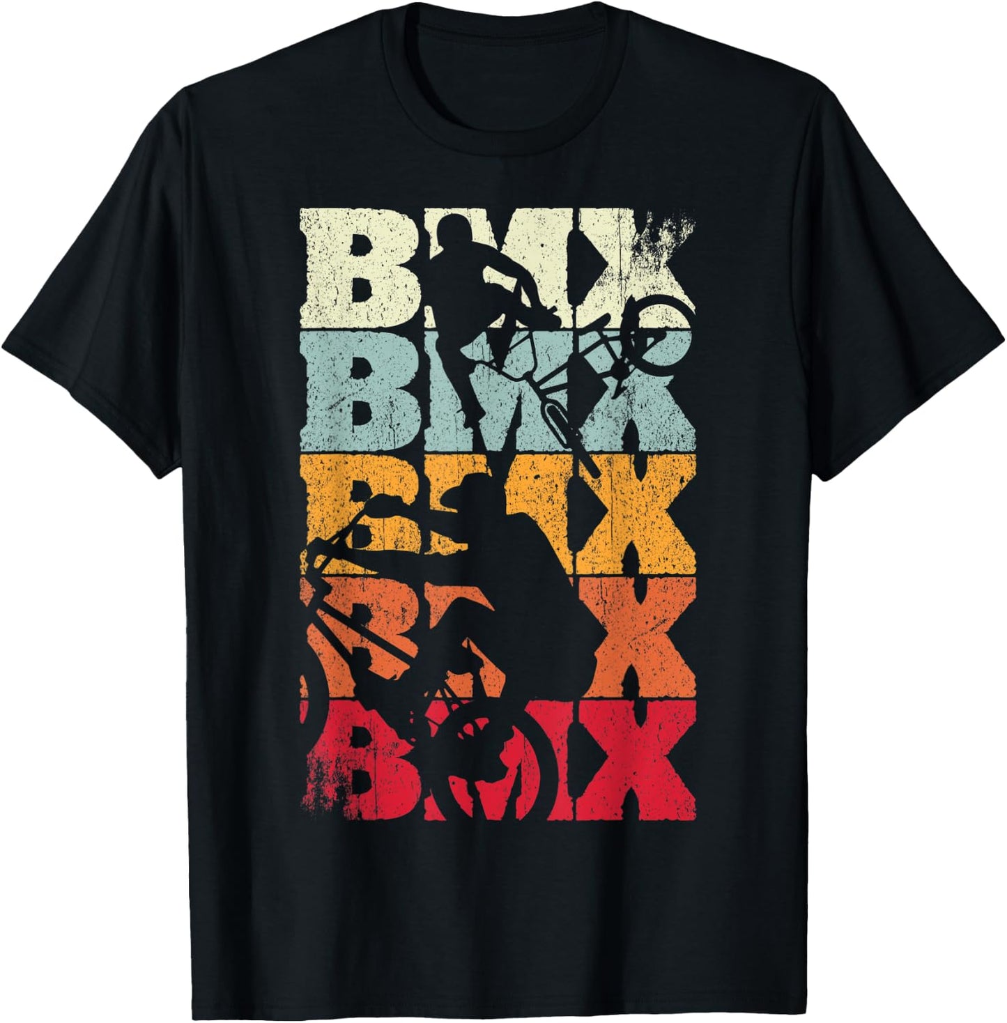 BMX freestyle vintage bike fans boys youth bike BMX T-Shirt - T-Shirt | Black
