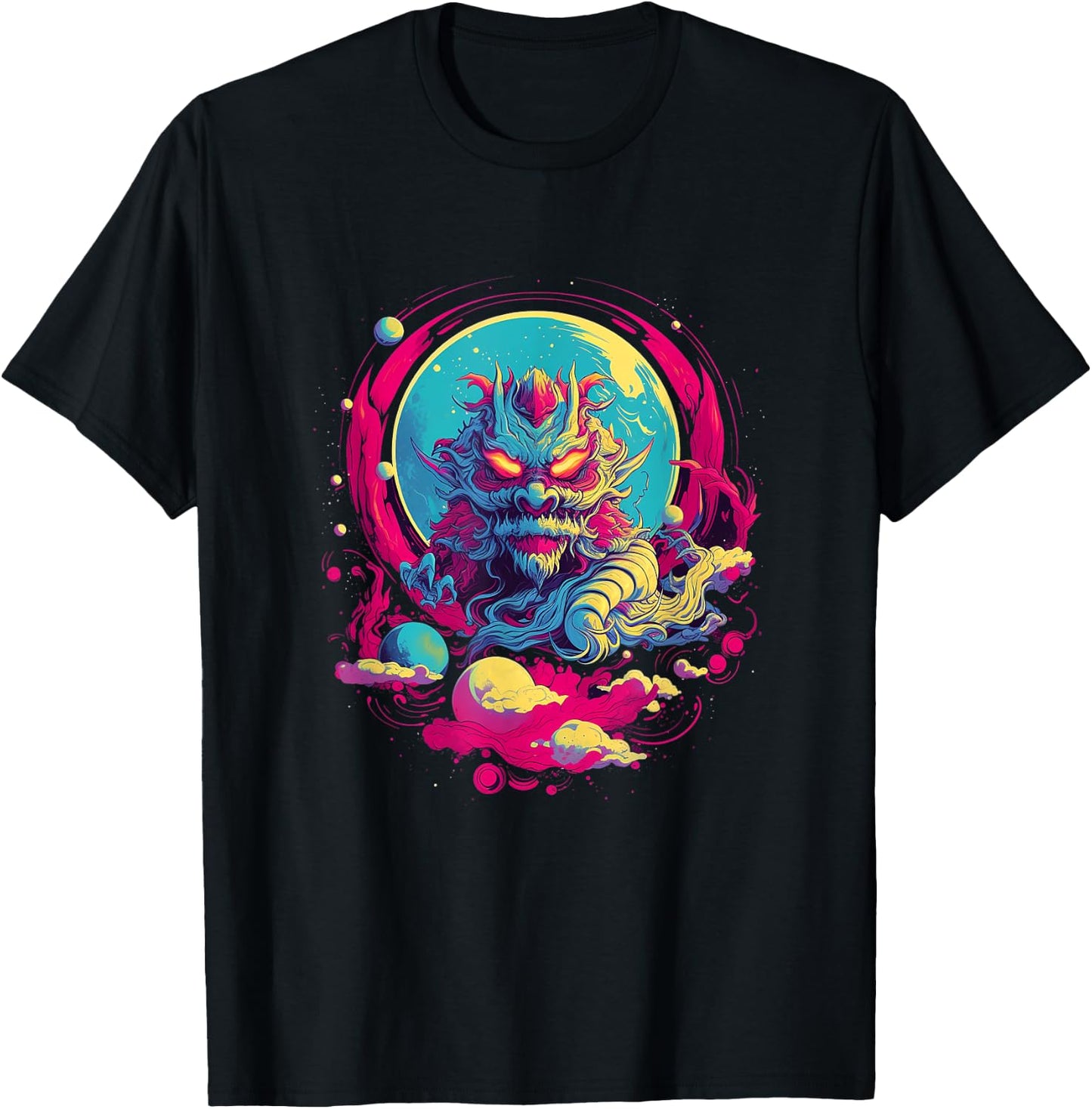 Chinese Japanese Dragon Asian Japan T-Shirt - T-Shirt | Black