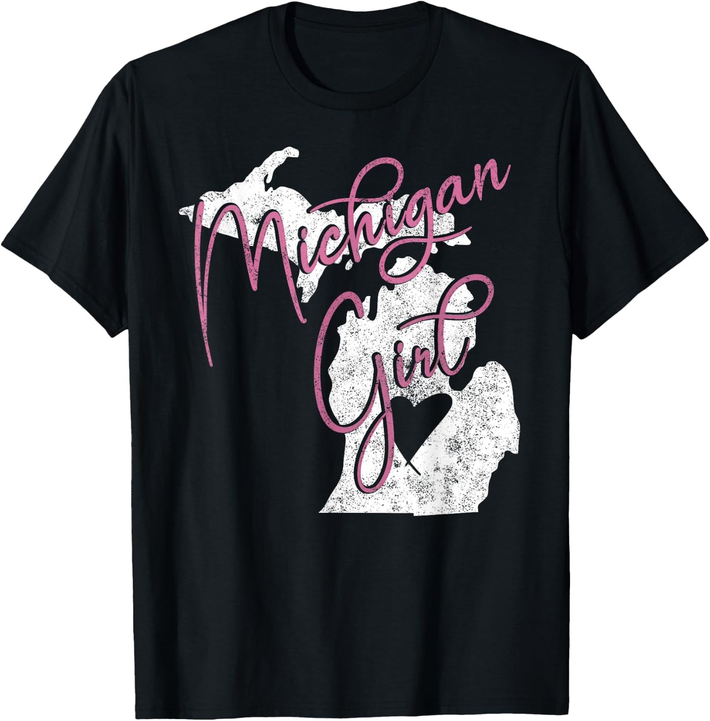 Michiganian Michigan Girl Great Lakes State Proud Yooper T-Shirt - T-Shirt | Black