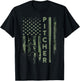 Vintage USA Camouflage Baseball Pitcher - Baseball Player T-Shirt - T-Shirt | Black