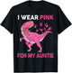 Breast Cancer Awareness Wear Pink for Auntie Kid Boy Toddler T-Shirt - T-Shirt | Black