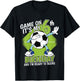 Kids 6 Year Old Soccer Player Boy Birthday 6th Bday Soccer Theme T-Shirt - T-Shirt | Black