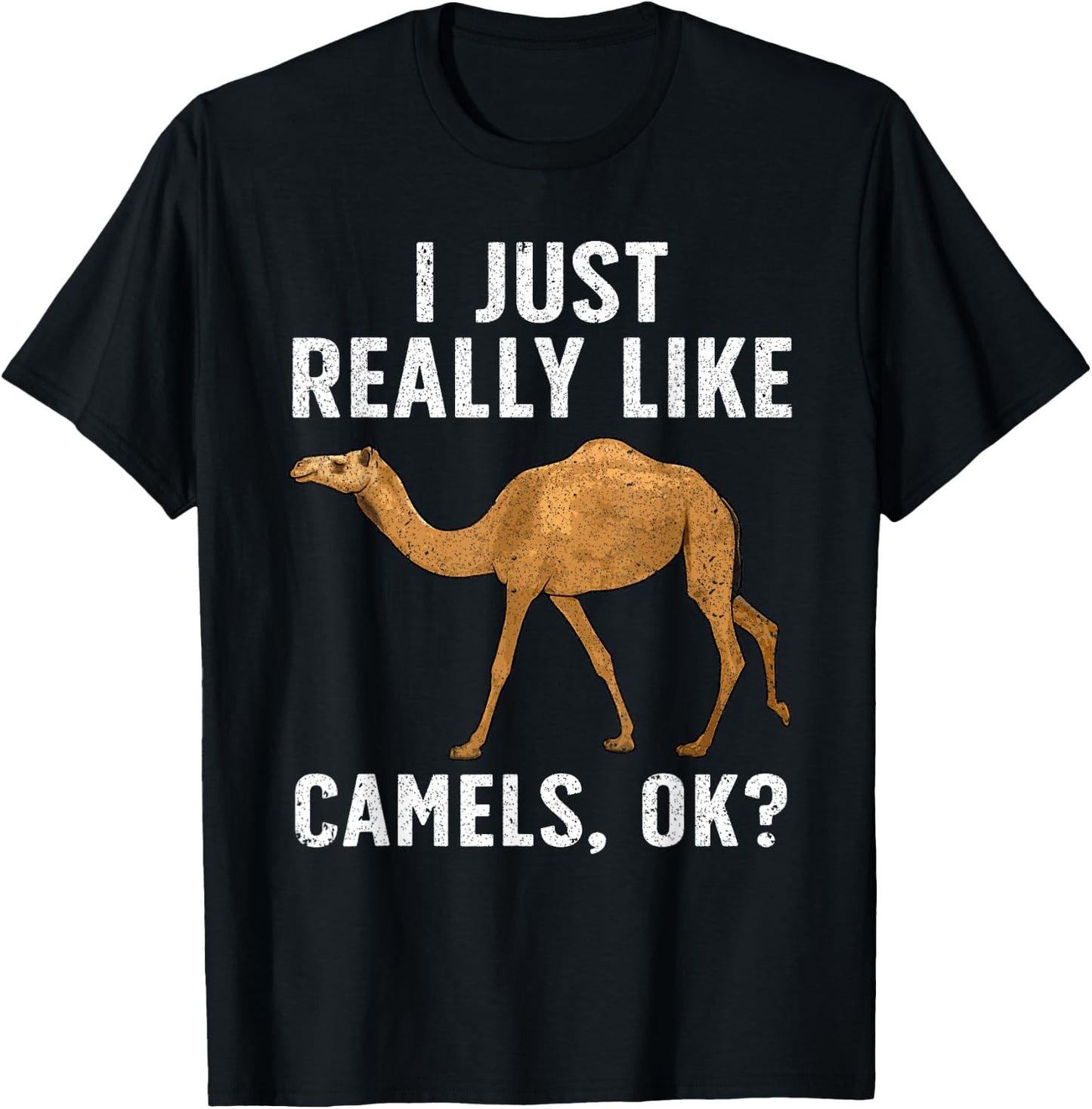 Cool Camel Women Dromedary Camels Animal Lovers T-Shirt - T-Shirt | Black