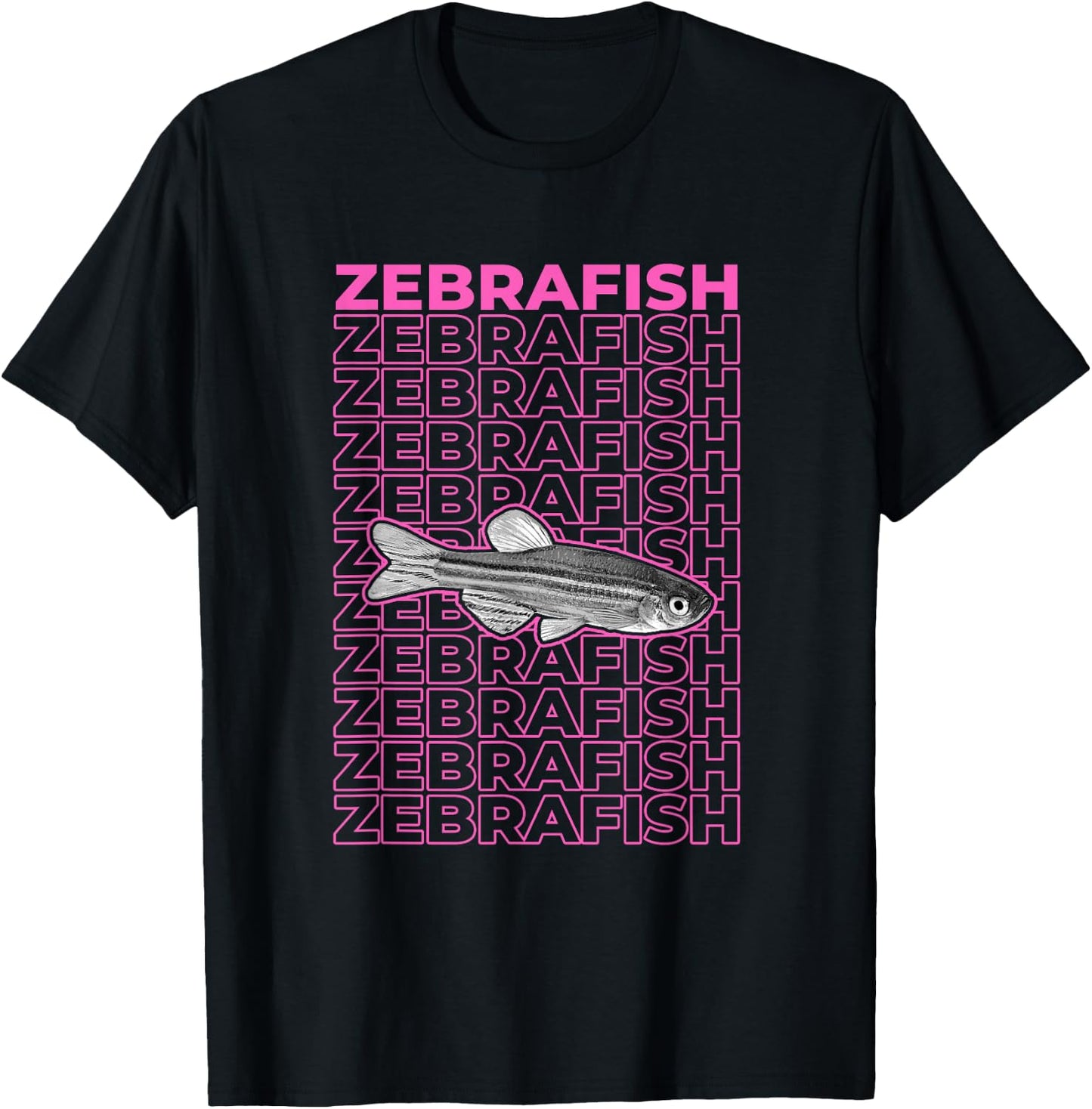 Zebrafish Pastel Aesthetic T-Shirt - T-Shirt | Black