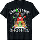 Christmas With My Gnomies Xmas Pajama Pine Tree Gnome Garden T-Shirt - T-Shirt | Black