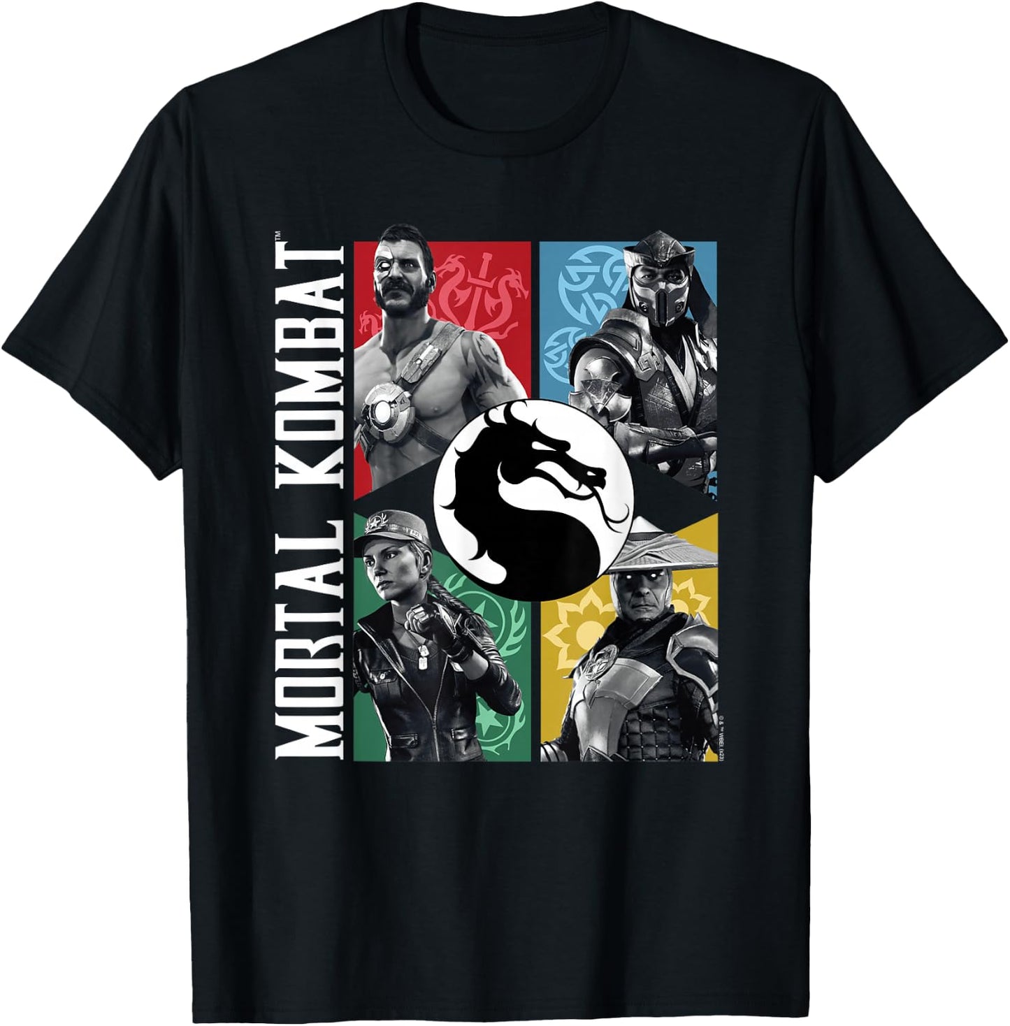 Mortal Kombat - Character Grid T-Shirt - T-Shirt | Black