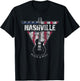 Nashville Souvenir Vintage American Flag Guitar Player T-Shirt - T-Shirt | Black