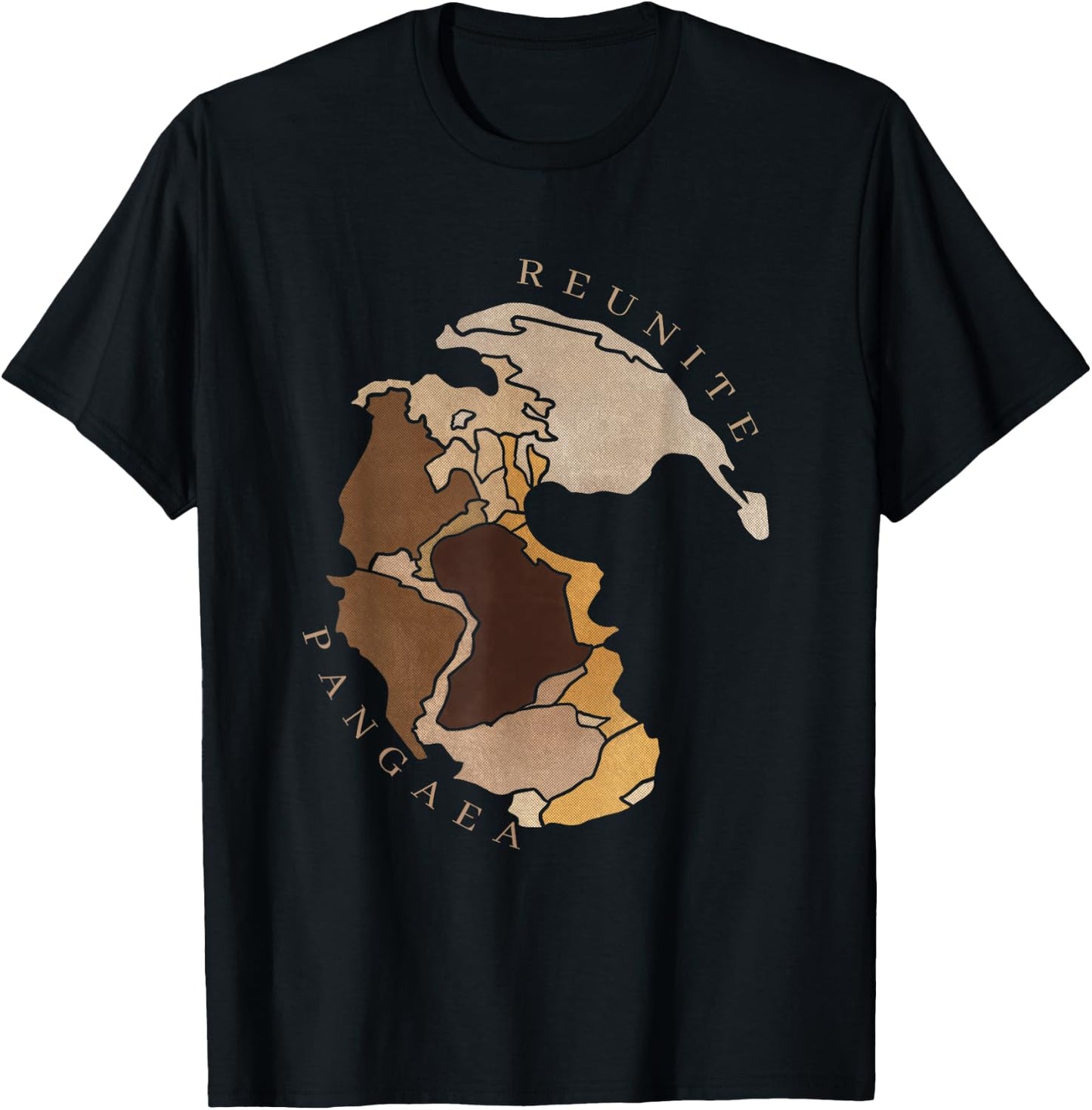 Reunite Pangaea : Human Skin Version T-Shirt - T-Shirt | Black