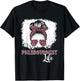 Phlebotomist Life Messy Bun Women Nurse Phlebotomy T-Shirt - T-Shirt | Black