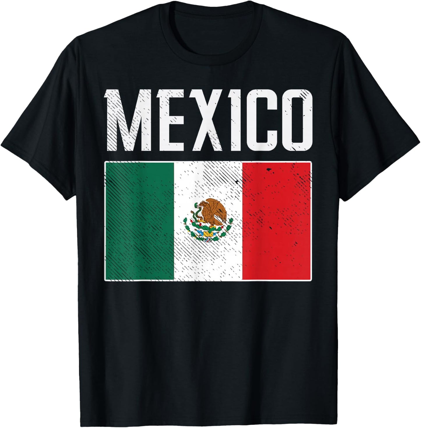 Mexico Flag Mexican Soccer Fan Men Women Boys Girls Kids T-Shirt - T-Shirt | Black