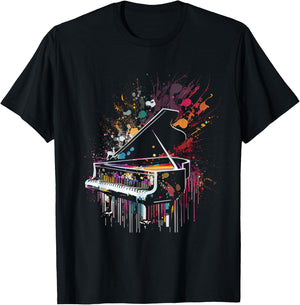 Piano Piano T-Shirt - T-Shirt | Black