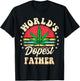 Father Funny 420 Pot Vintage Matching Worlds Dopest Father T-Shirt - T-Shirt | Black