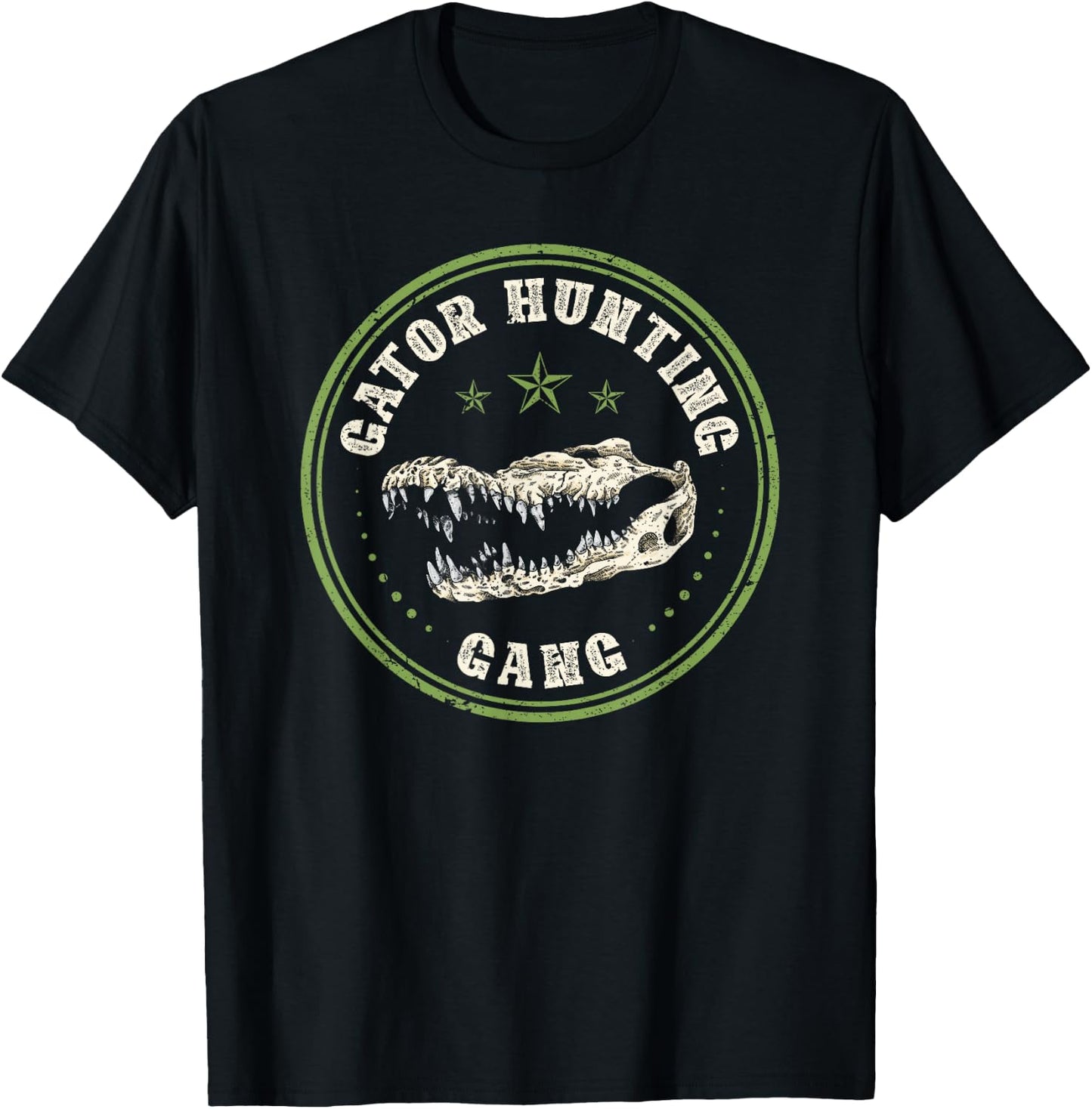 Alligator Hunter, Gator Hunting Gang T-Shirt - T-Shirt | Black