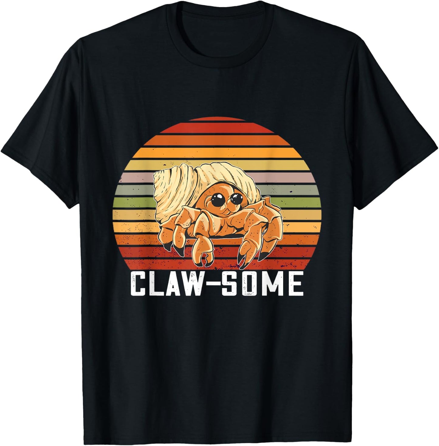 Hermit Crab Retro Awesome Claw Sea Animals Hermit Crab Lover T-Shirt - T-Shirt | Black