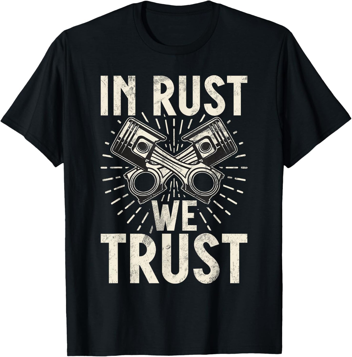 In Rust we Trust Hot Rod T-Shirt - T-Shirt | Black