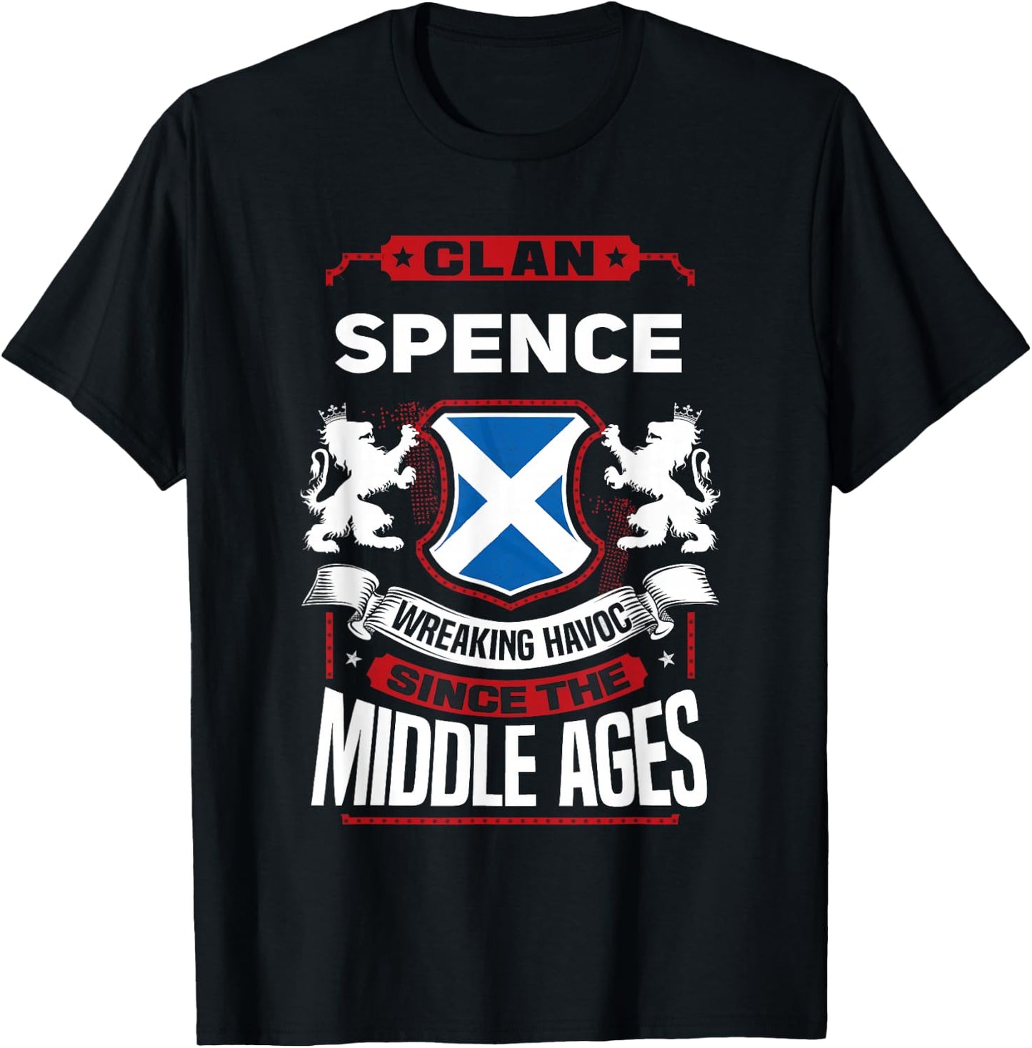 Clan Spence Scottish Surname Family Reunion Scotland T-Shirt - T-Shirt | Black