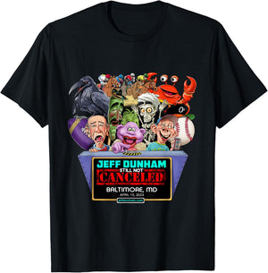 Jeff Dunham Baltimore, MD (2023) T-Shirt - T-Shirt | Black