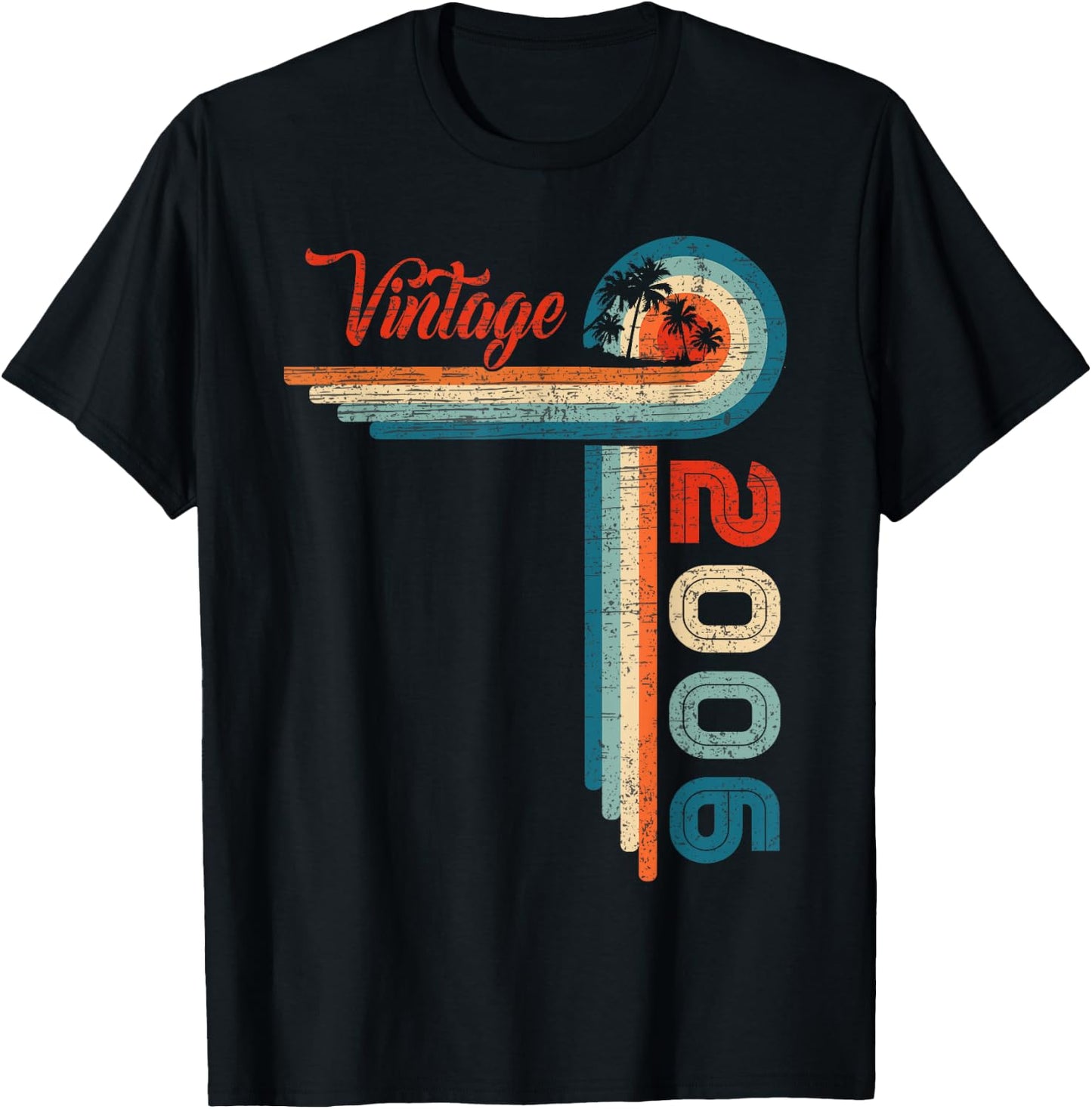 19 Year Old Retro 19 Birthday Gifts Vintage 2006 T-Shirt - T-Shirt | Black