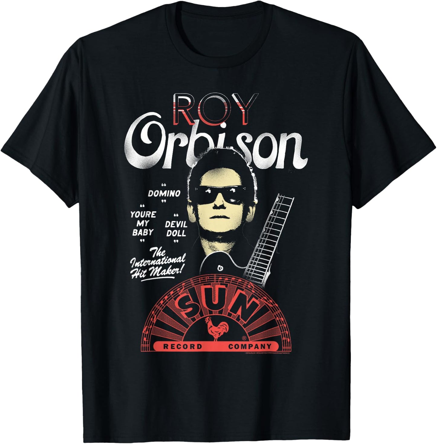 Sun Records X Roy Orbison International Hit Maker T-Shirt - T-Shirt | Black