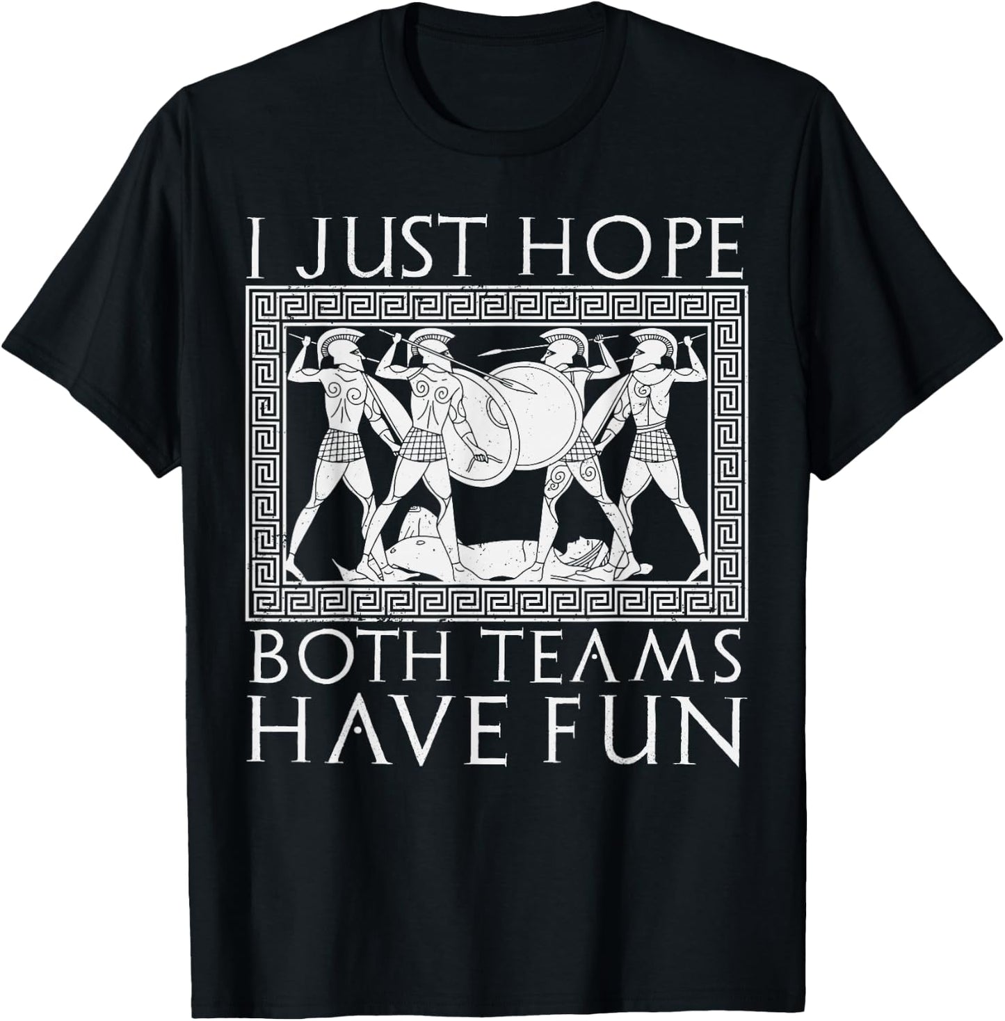 Funny Ancient Greece Mythology History Teacher Sport Lover T-Shirt - T-Shirt | Black