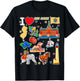 New Jersey map, hand drawn State Symbols and icons T-Shirt - T-Shirt | Black