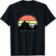 Angels Landing Retro Vintage Sunset T-Shirt - T-Shirt | Black