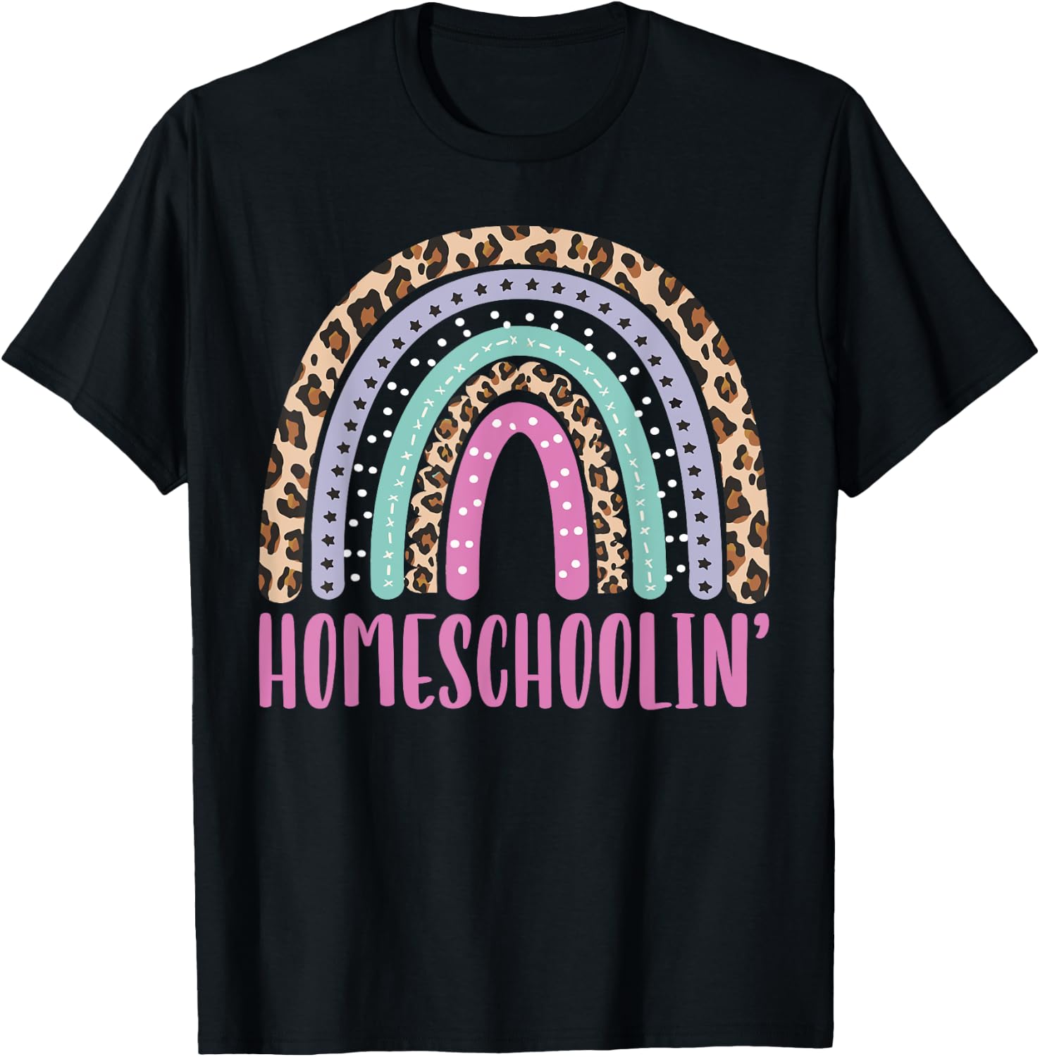 Homeschoolin Homeschooling Home Education Homeschool Mom T-Shirt - T-Shirt | Black
