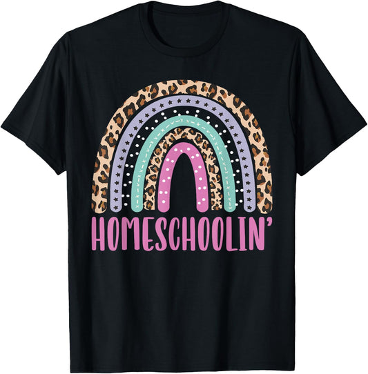 Homeschoolin Homeschooling Home Education Homeschool Mom T-Shirt - T-Shirt | Black