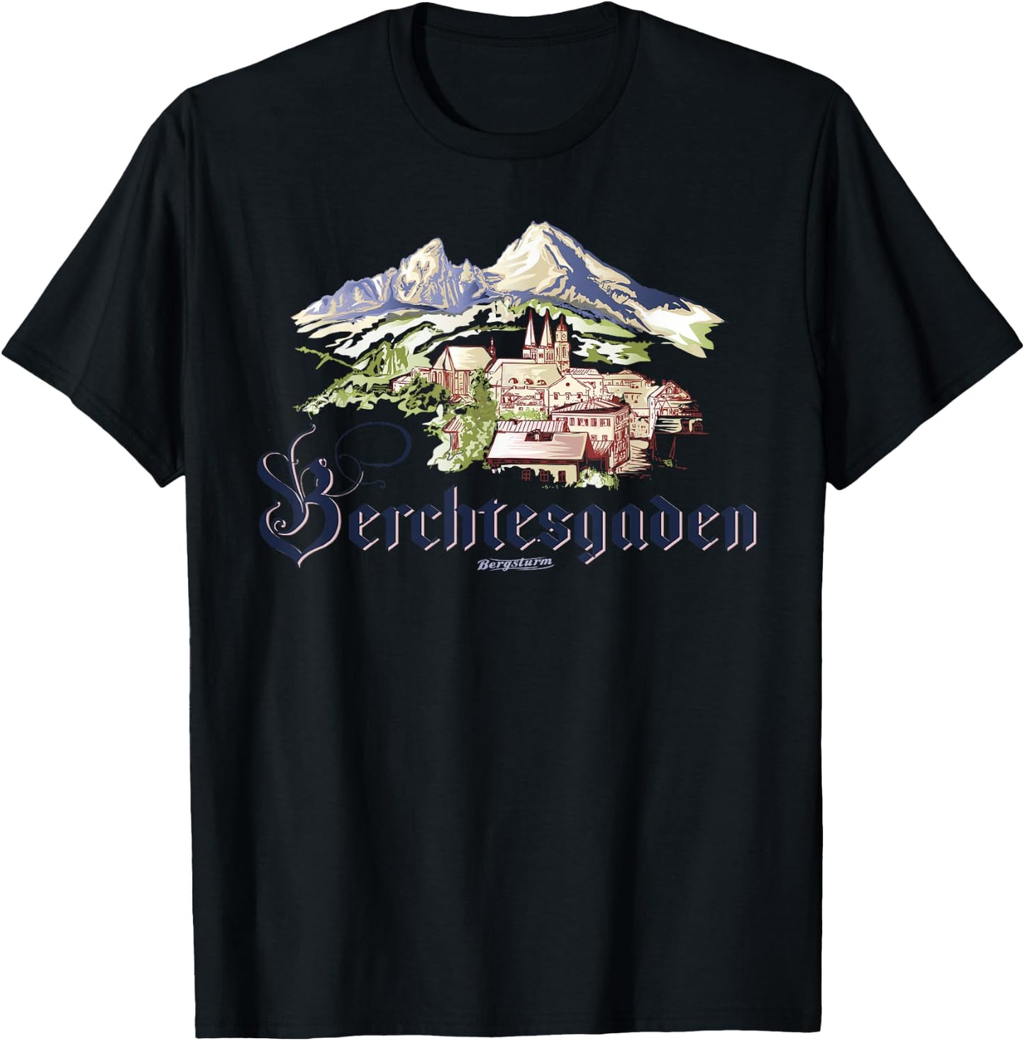 Berchtesgaden Watzmann T-Shirt - T-Shirt | Black