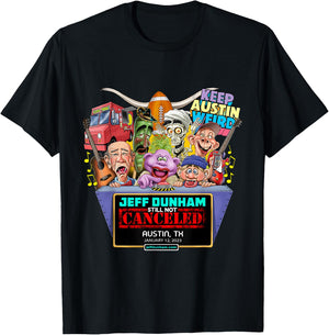 Jeff Dunham Austin, TX (2023) T-Shirt - T-Shirt | Black
