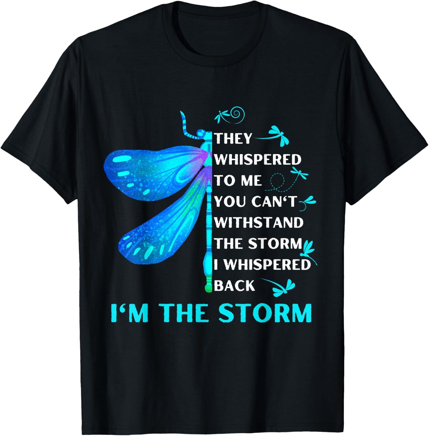 Women's They whispered to her you can't whit stand the storm T-Shirt - T-Shirt | Black