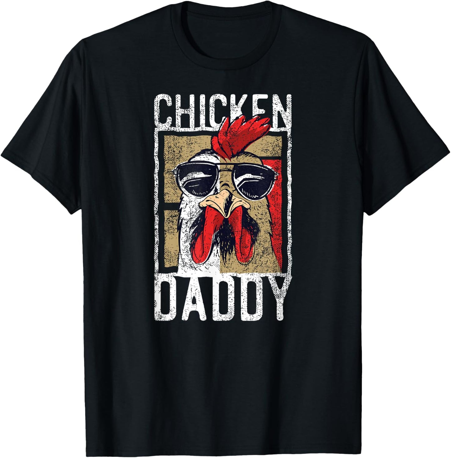Lustige Hhner - und Hahn Designs Chicken Daddy - a fun design for every rooster in the basket T-Shirt - T-Shirt | Black