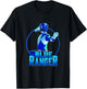 Kids Power Rangers Blue Ranger Power Pose Shot T-Shirt - T-Shirt | Black