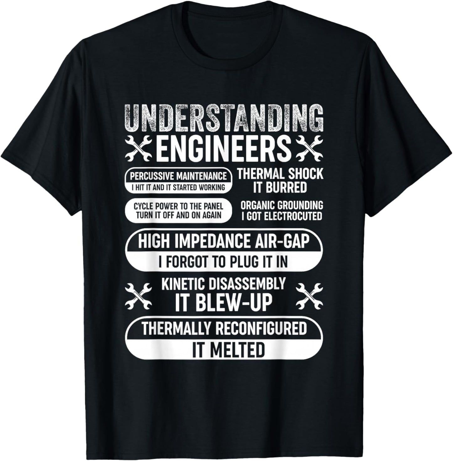Understanding Engineers - Funny Sarcastic Engineering T-Shirt - T-Shirt | Black